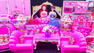 19 Minutes Satisfying with Unboxing Princess Furniture PlaySet, Barbie Baby Doll Play Toy ASMR Video